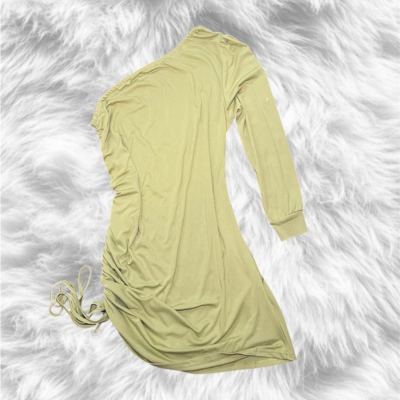 SHEIN One-Sleeve Dress in Soft Green - Picture 1 of 1
